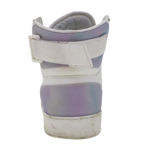 LOUIS VUITTON Monogram Rivoli Line High Top Sneakers Leather - Picture 10 of 16